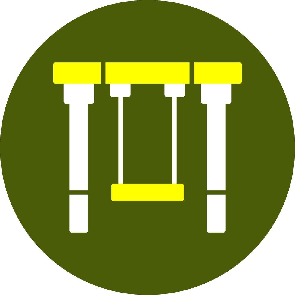 Swing Glyph Two Color Style Sample Icon vector