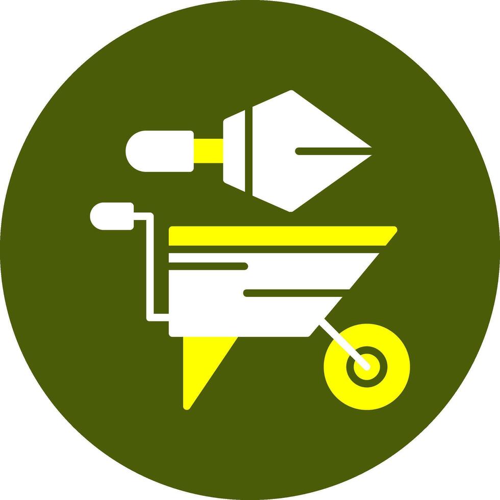 Garden tools Glyph Two Color Style Sample Icon vector