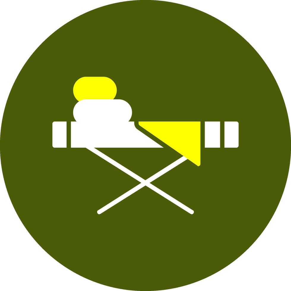 Ironing board Glyph Two Color Style Sample Icon vector