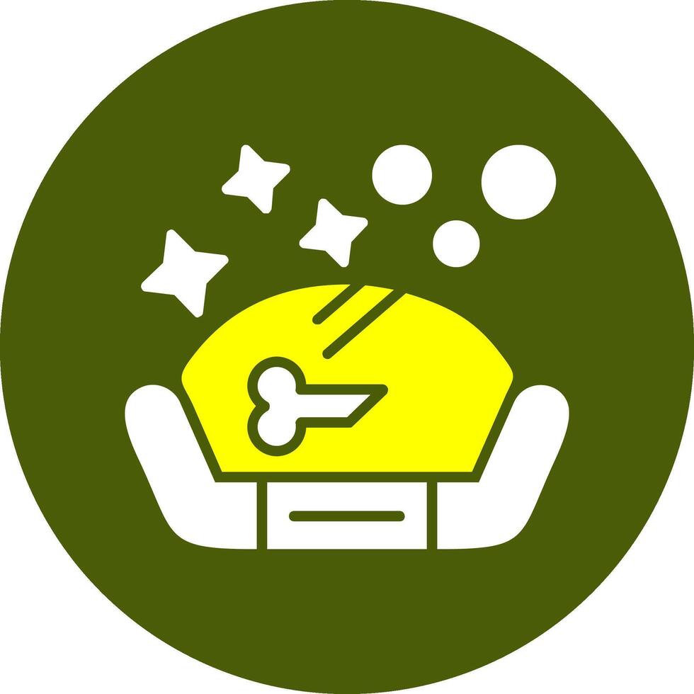 Pet bed Glyph Two Color Style Sample Icon vector