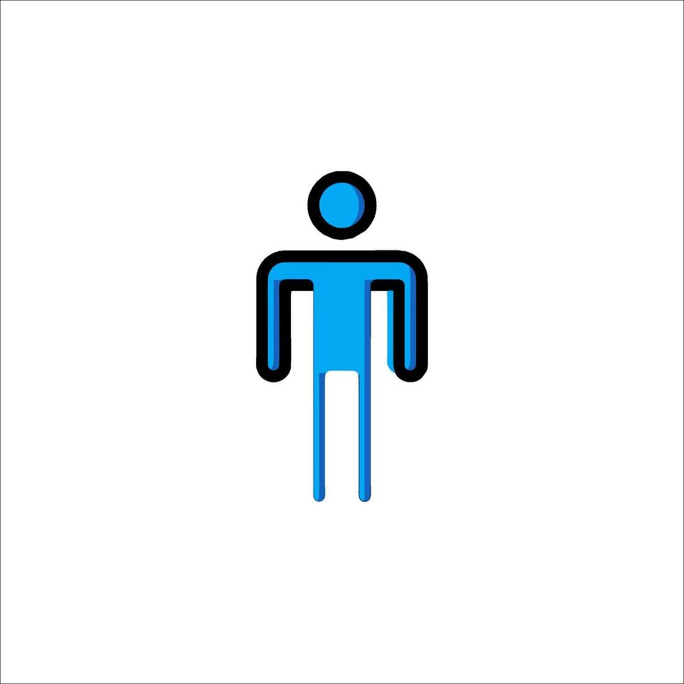 A man standing in front of a blue background vector