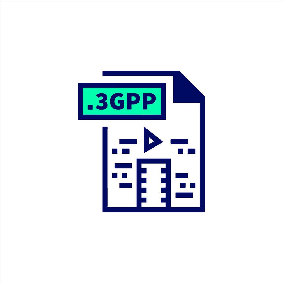 3 gpp icon vector