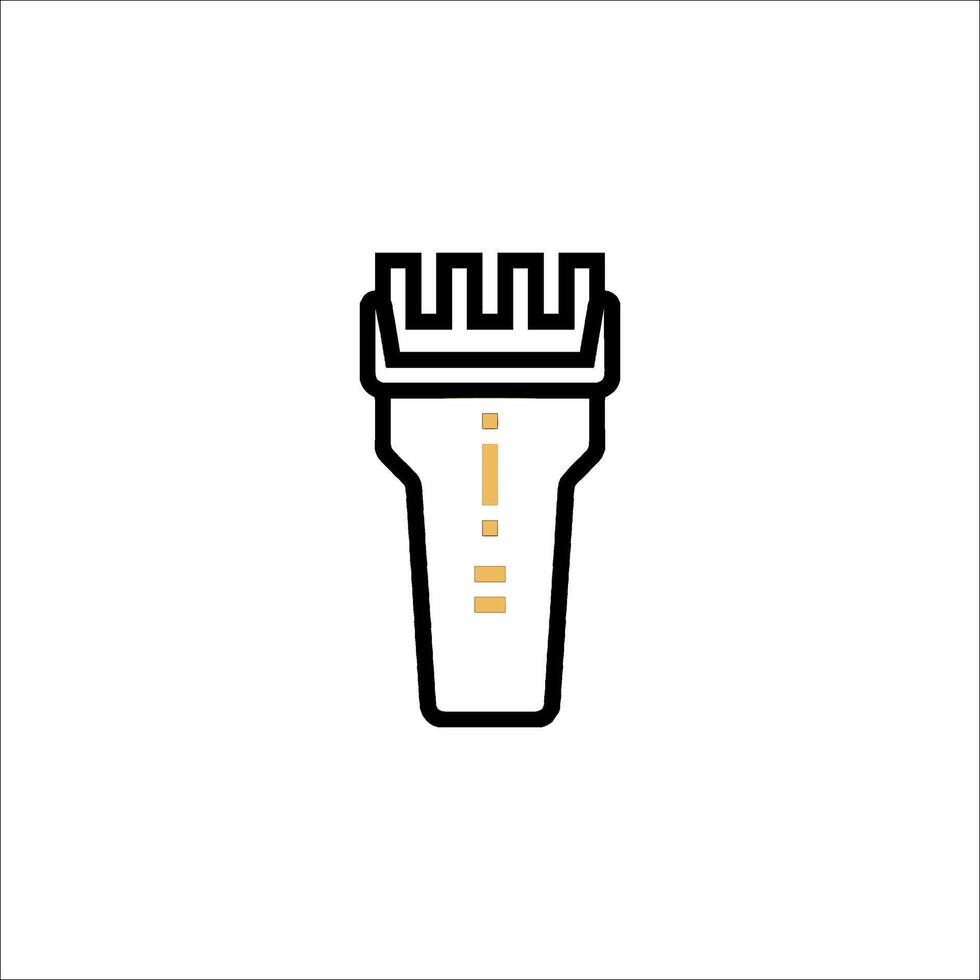 A black and white icon of a microphone vector