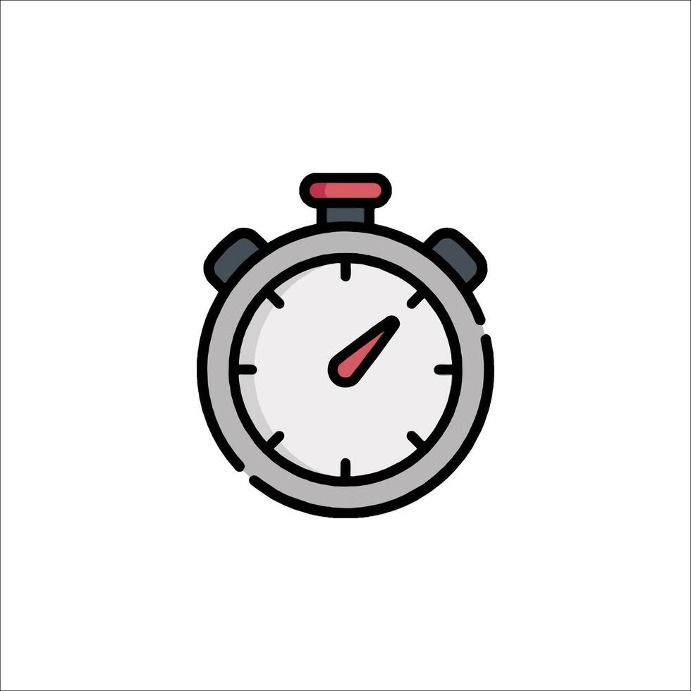 A stopwatch icon on a white background vector