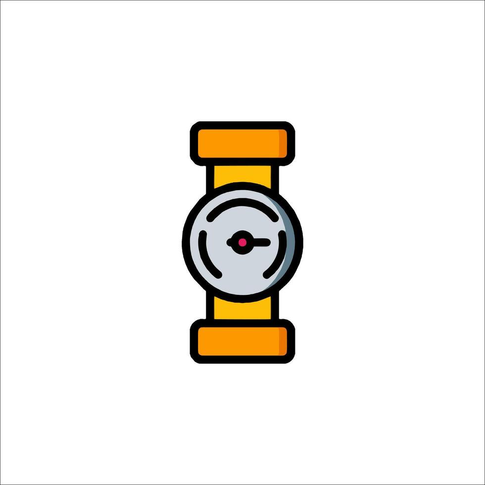 A clock icon on a white background vector