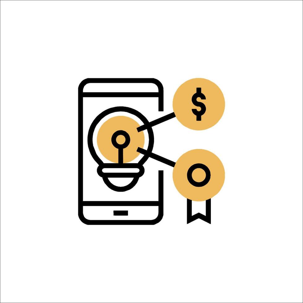 Mobile app icon vector