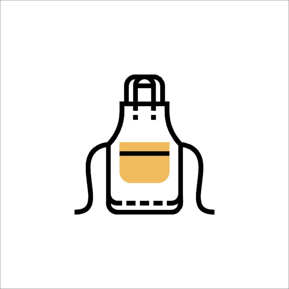 Apron icon on white background vector