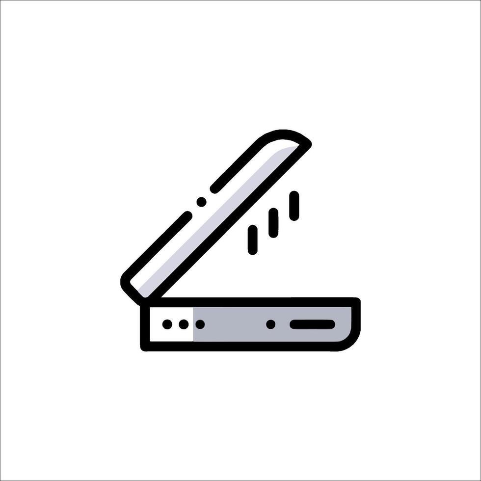 A printer icon on a white background vector