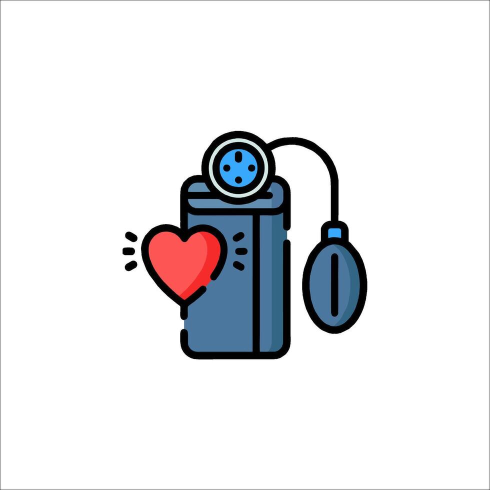 A heart and a cigarette in a cigarette lighter vector