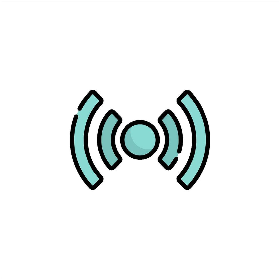 A wireless signal icon on a white background vector