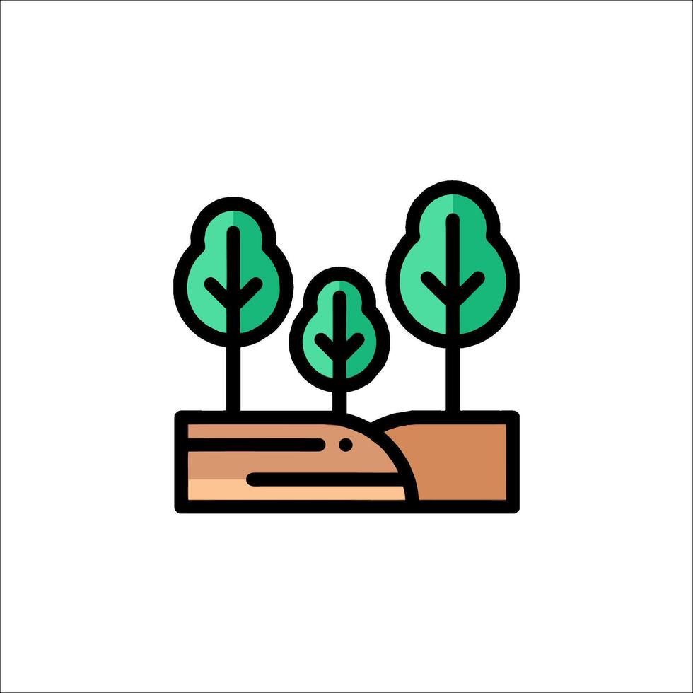 Tree icon, illustration vector