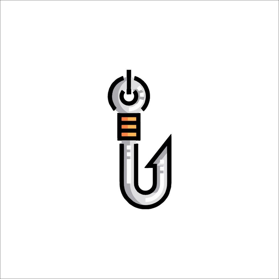 A hook with a metal hook on it vector