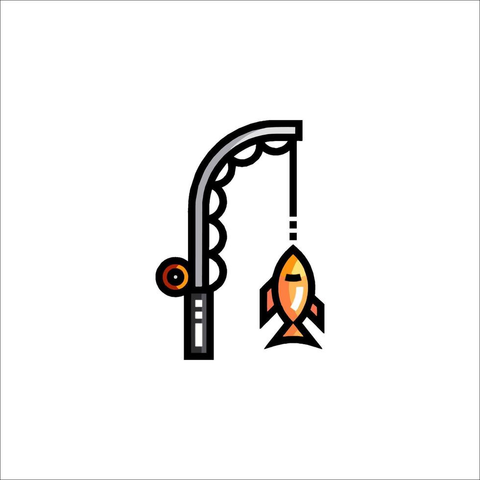Fishing hook icon illustration vector
