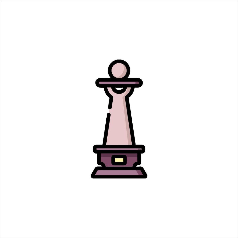 A chess piece icon on a white background vector