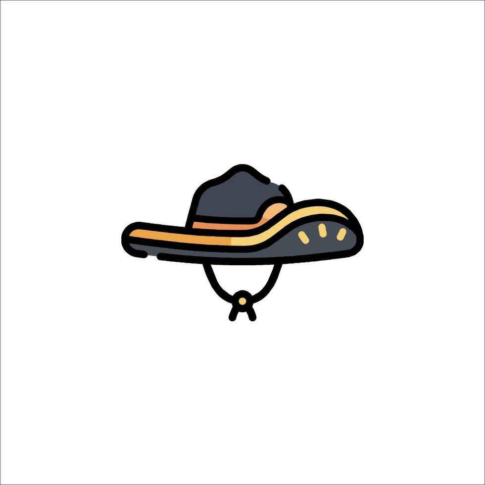 A hat icon on a white background vector
