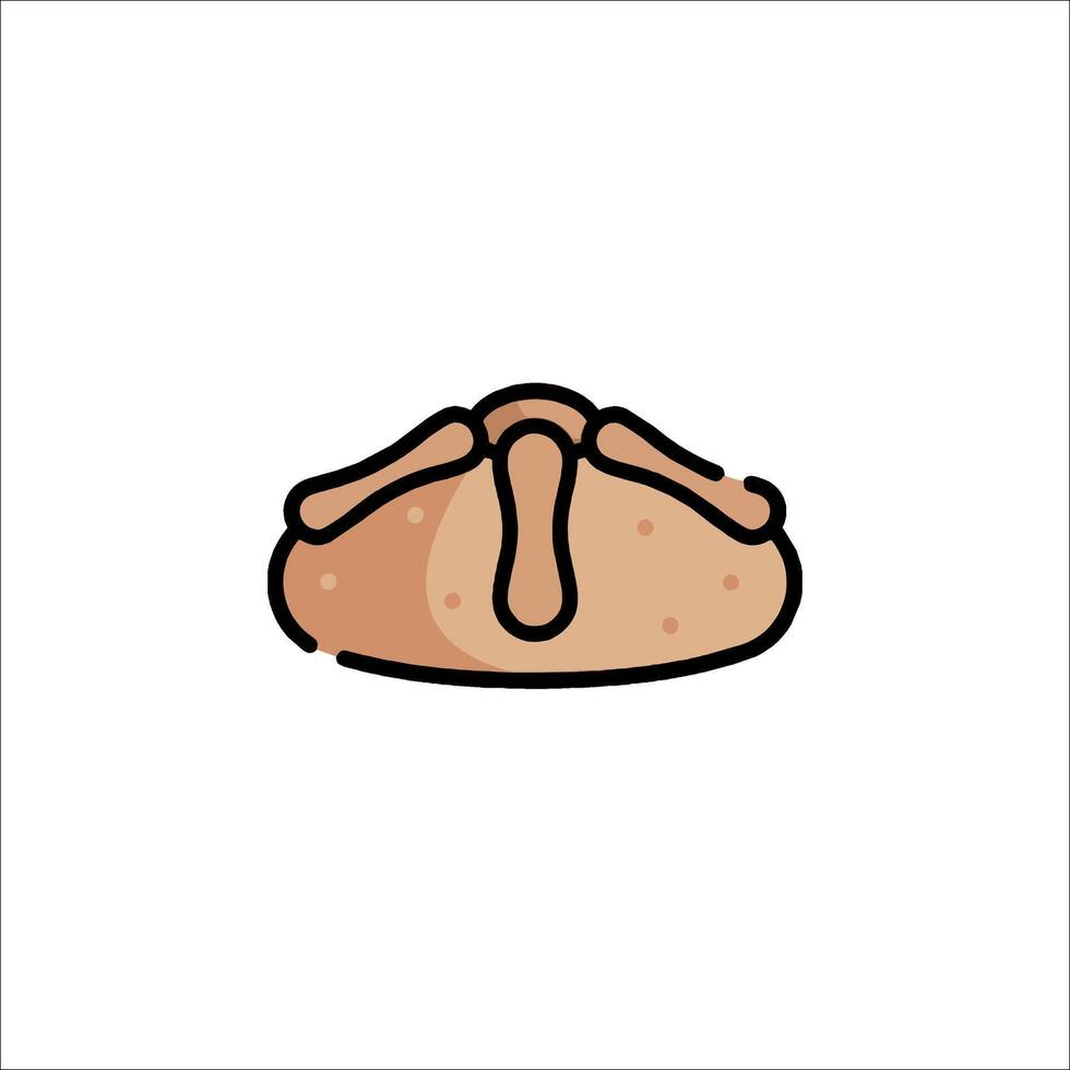 A pastry icon on a white background vector