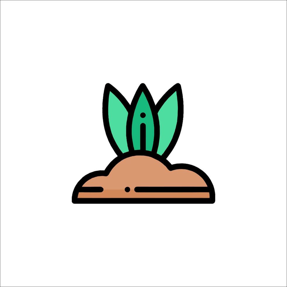 A plant icon on a white background vector