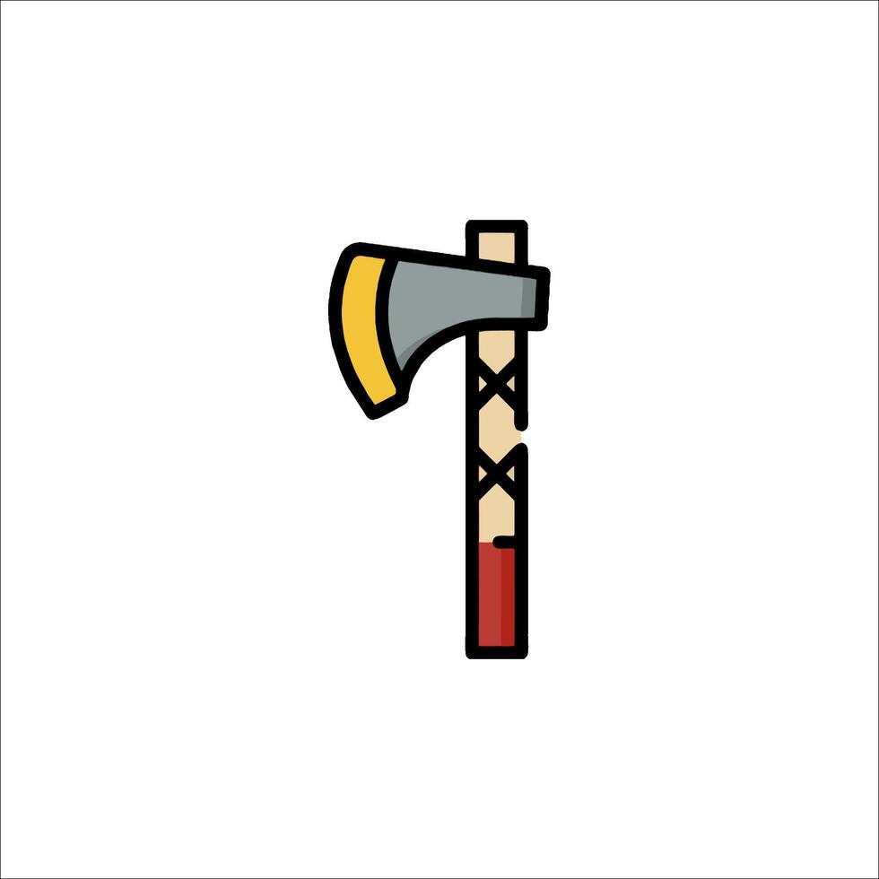 An axe icon on a white background vector