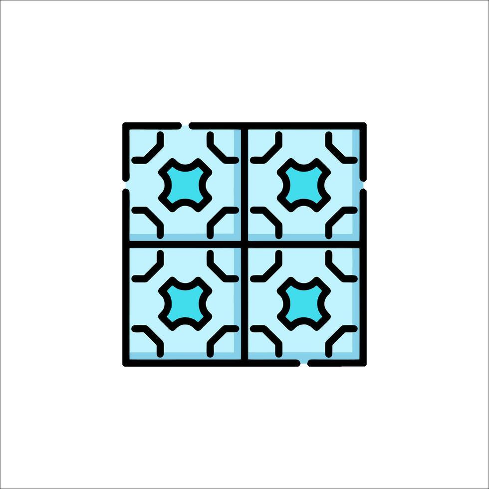 A square with blue stars on it vector