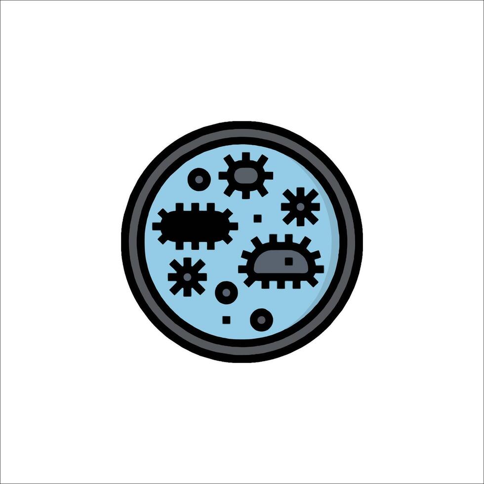 Microbe icon illustration vector