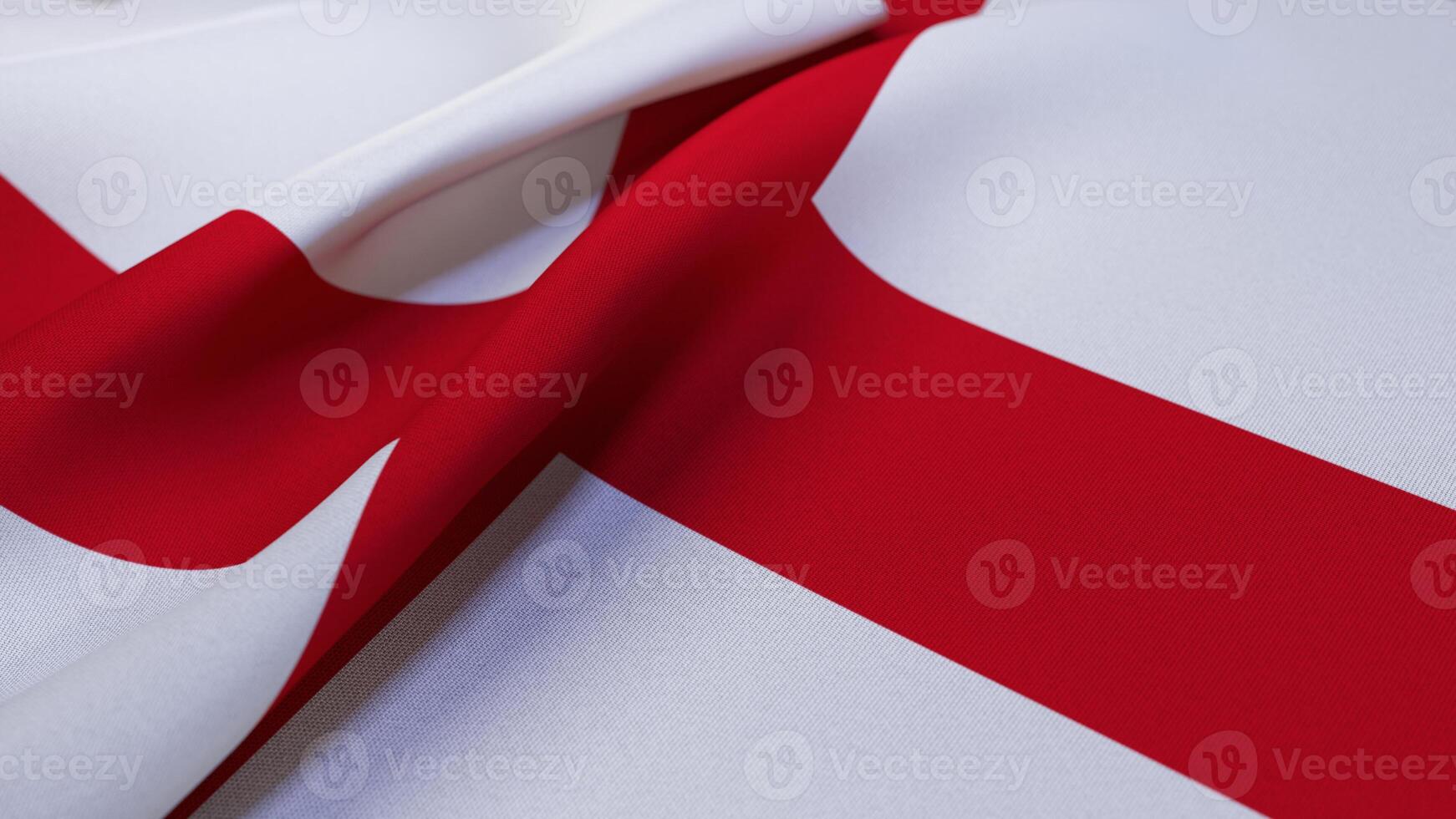 3D Wrinkled Flag Of England photo