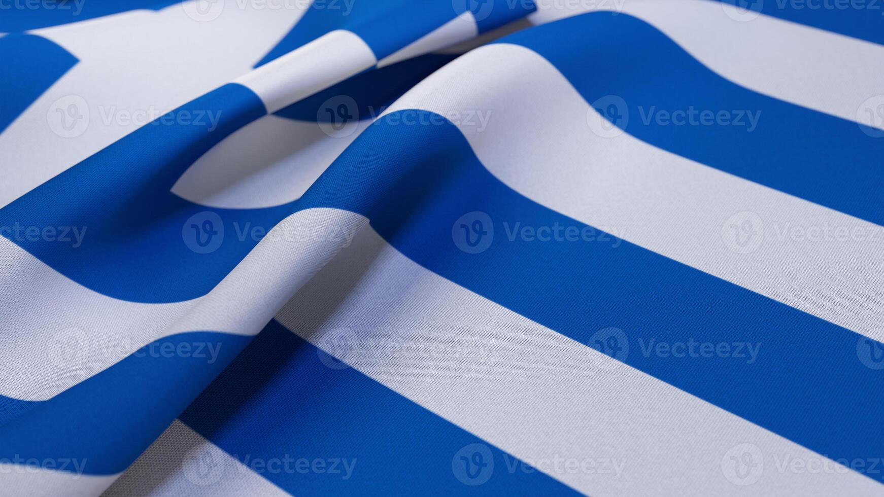 3D Wrinkled Flag Of Greece photo