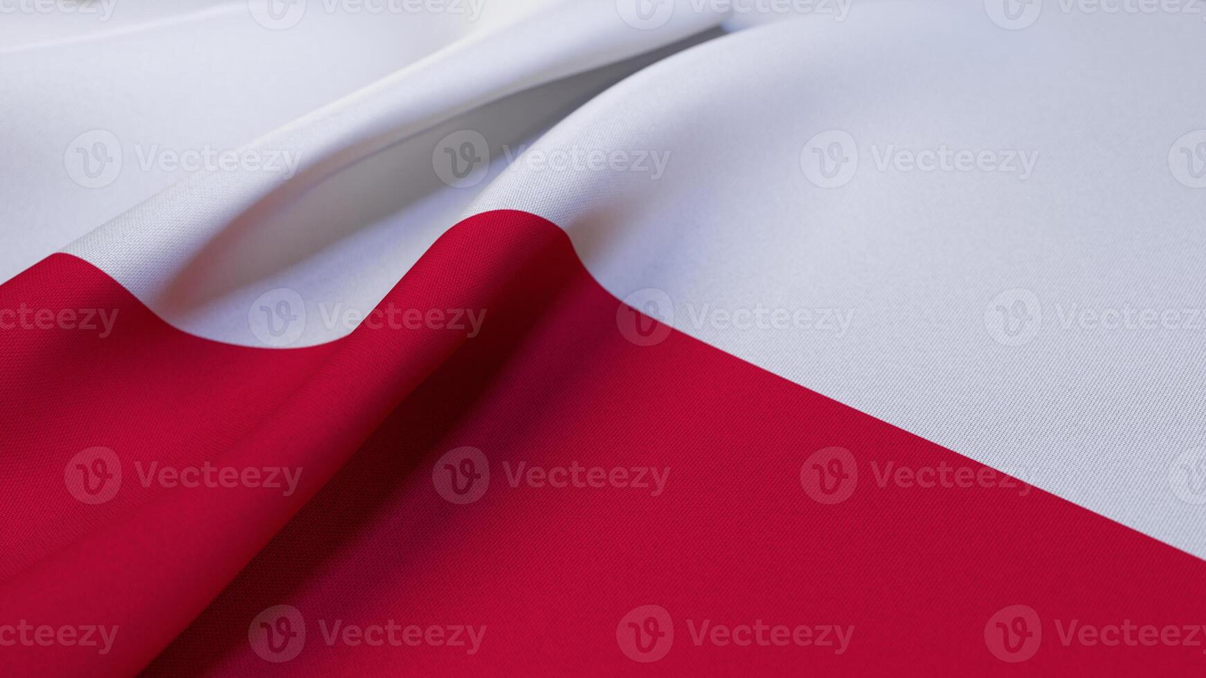 3D Wrinkled Flag Of Poland photo