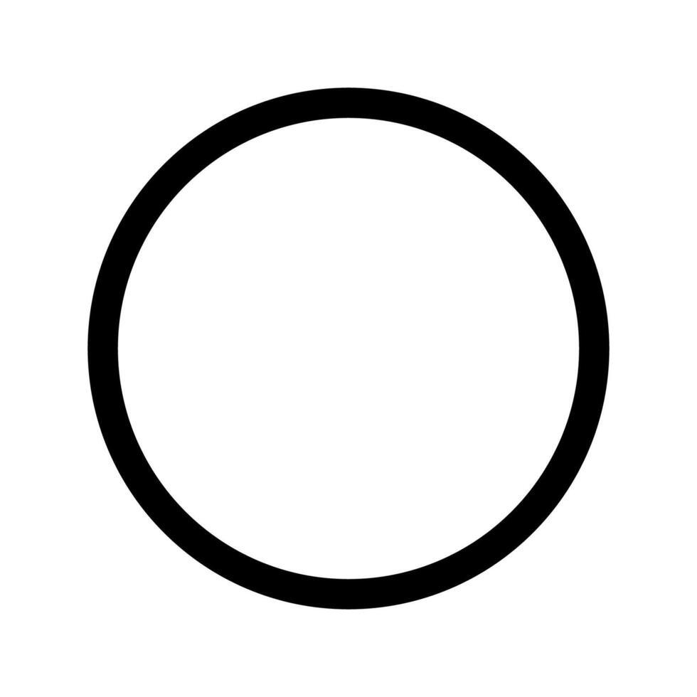 Black Ring Silhouette on White Background vector