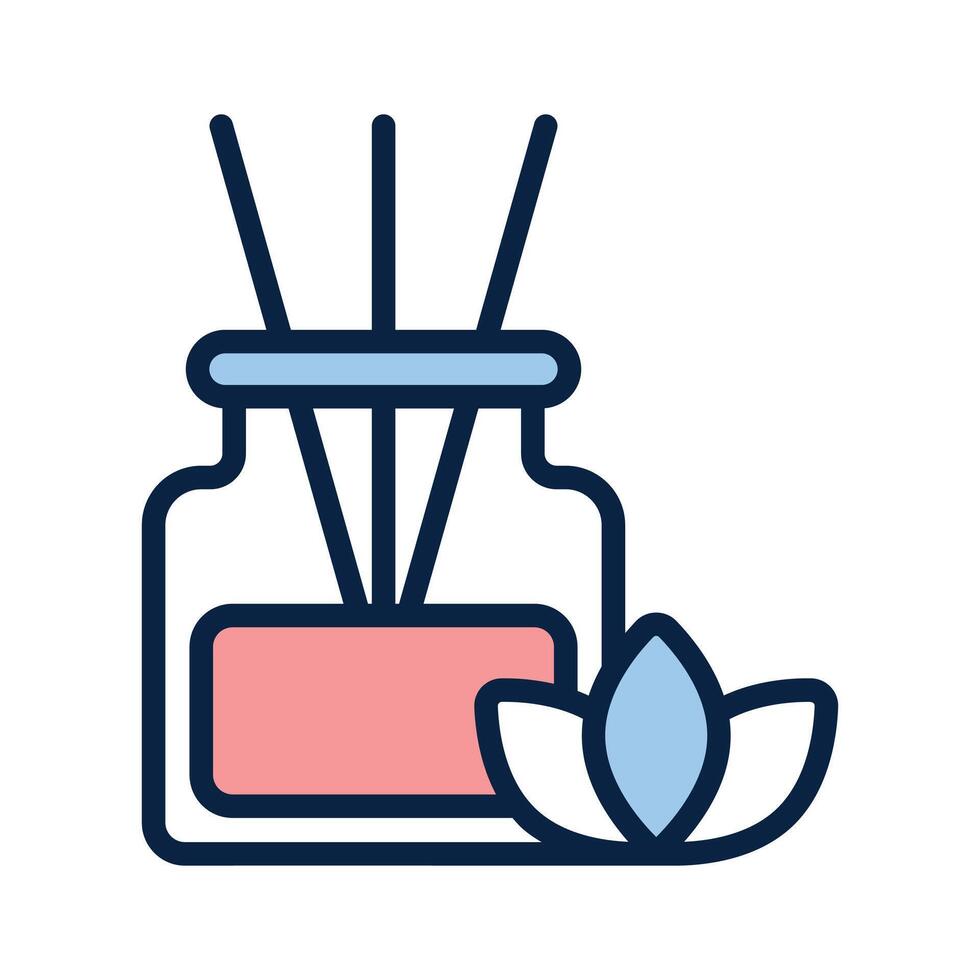 A clean and modern icon of a decorative aroma diffuser vector