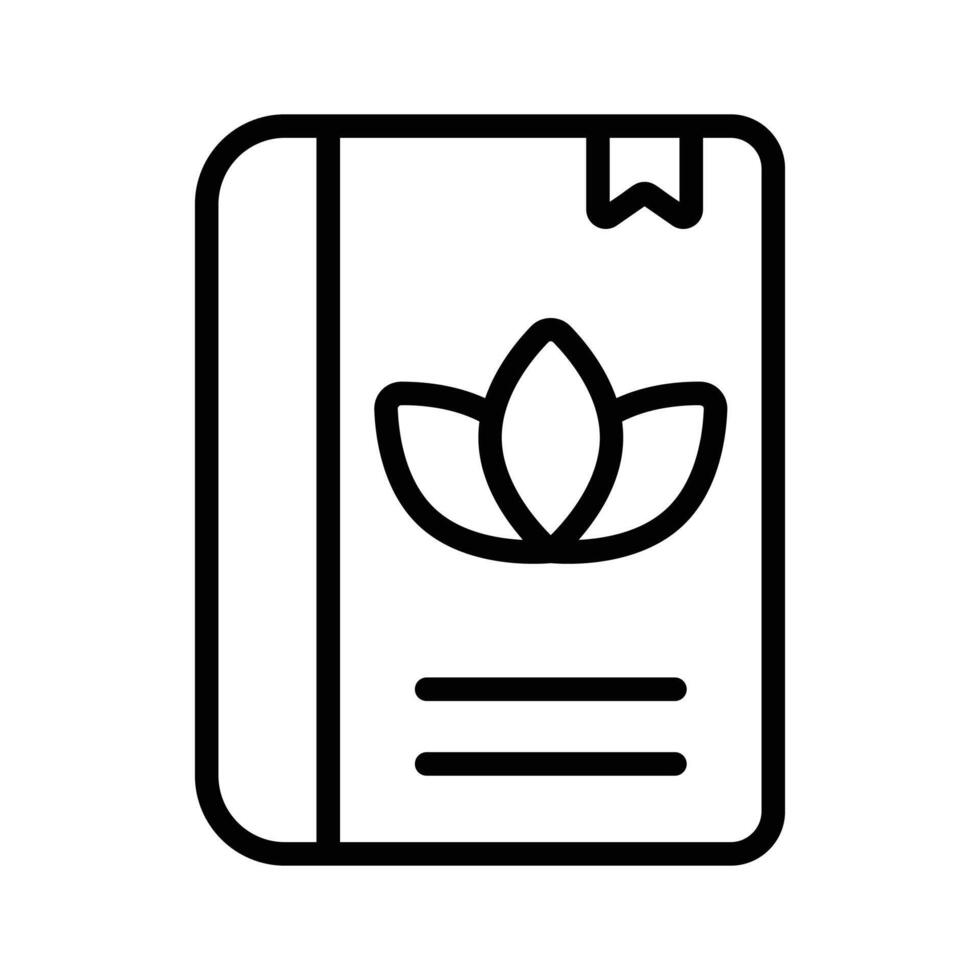 Therapy book guiding relaxation techniques and self care practices. vector