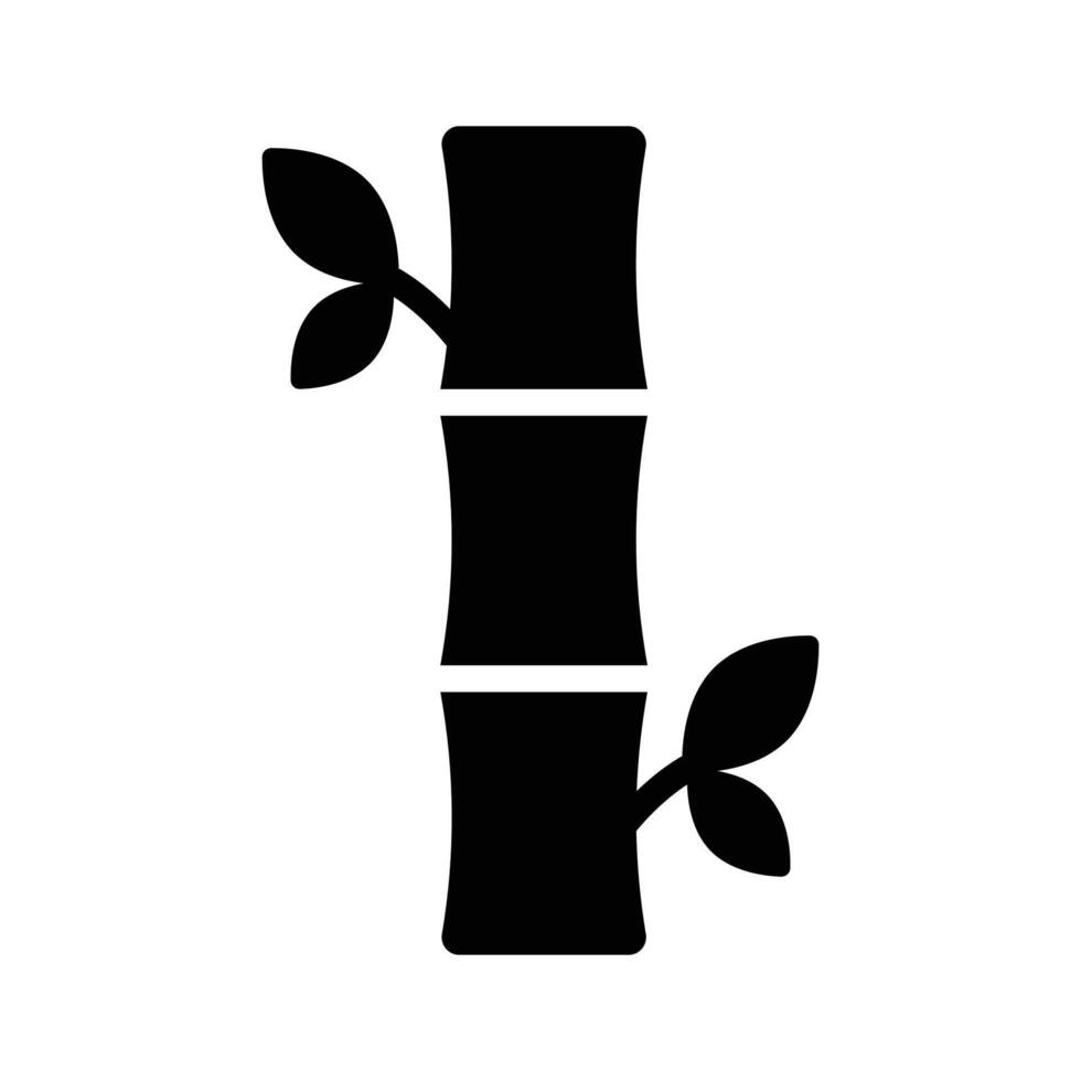 Bamboo icon symbolizing natural beauty and eco friendly spa therapy.. vector