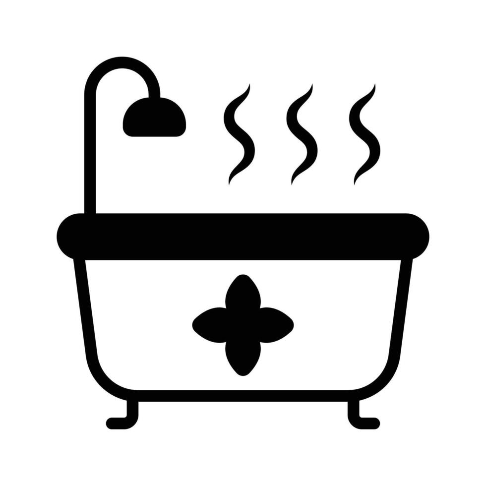 Get this creative icon of aroma bath in modern style... vector