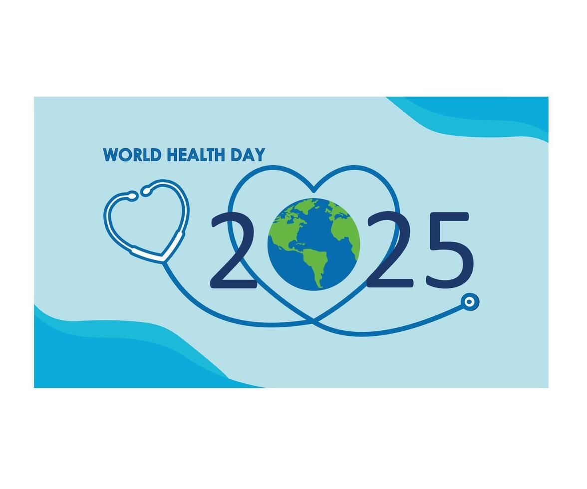 World Health Day is a global health awareness day celebrated every year on April 7 2024 health medical science with digital technology icons modern business world concept. flat modern illustration vector