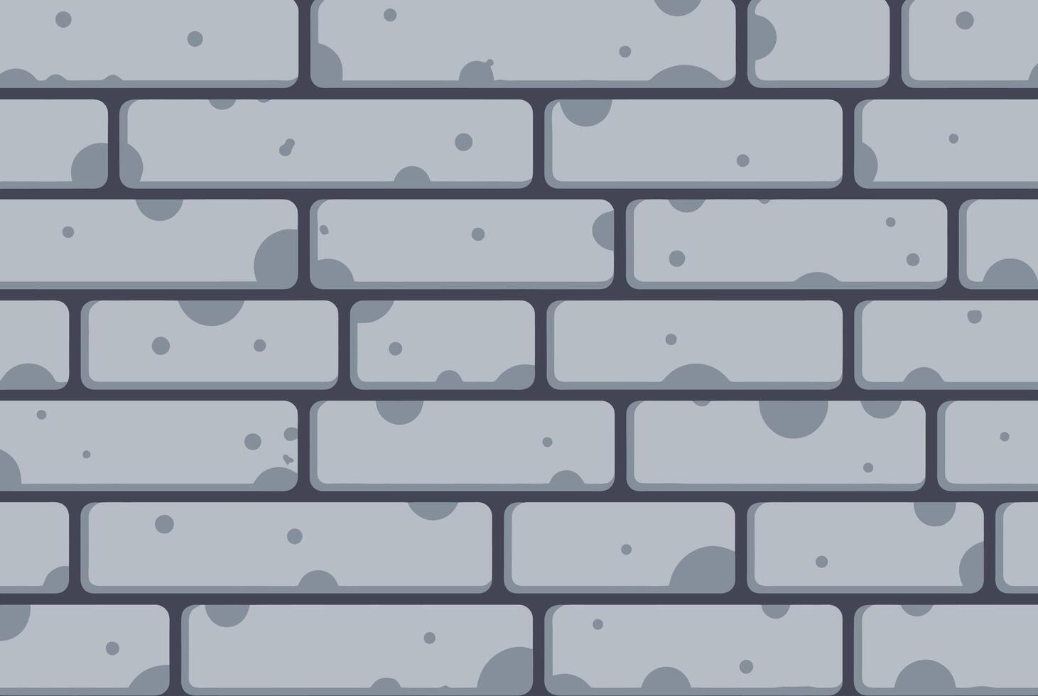 Textured brick wall with irregularities and stains, abstract background. vector