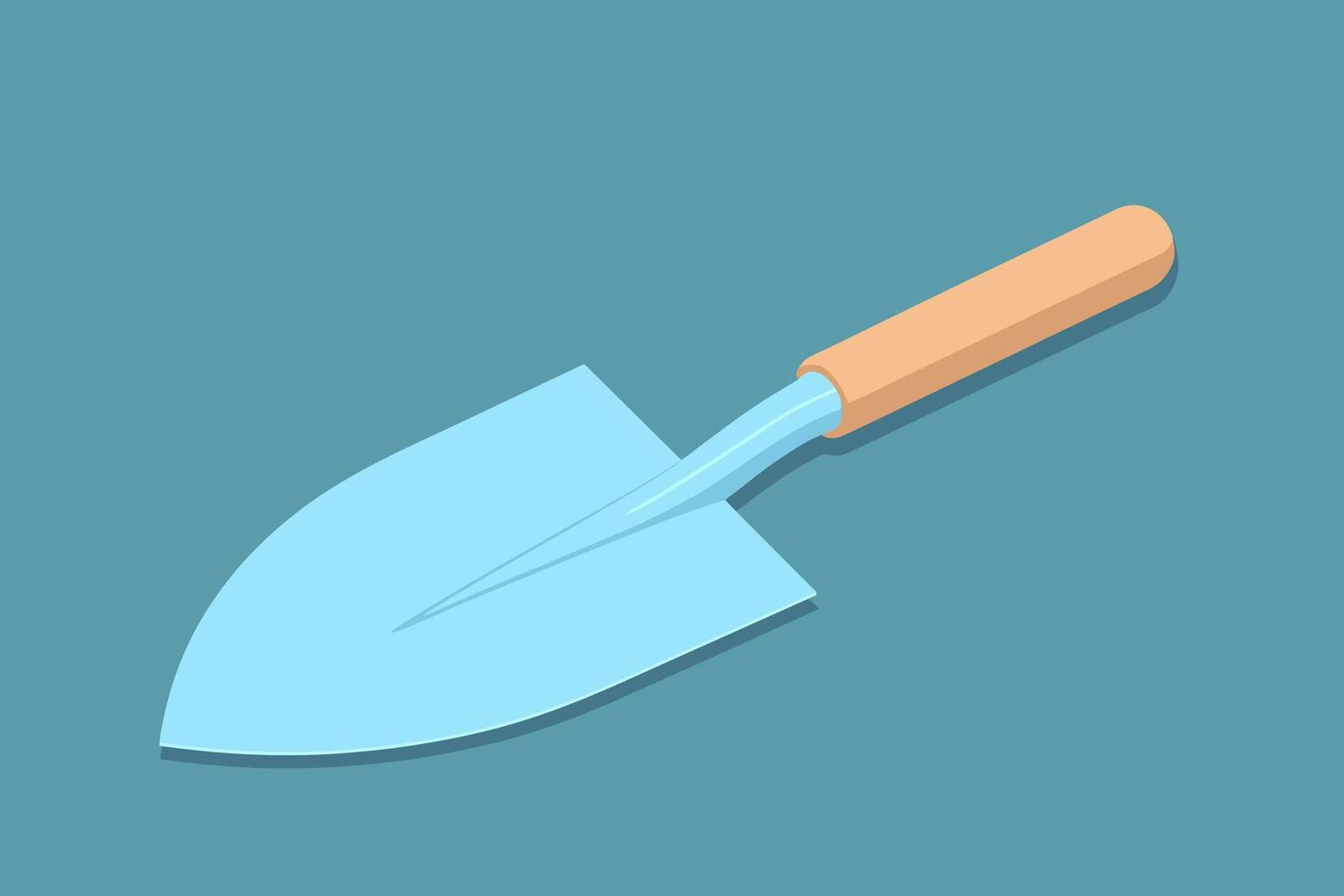 A small garden trowel or children's shovel. vector
