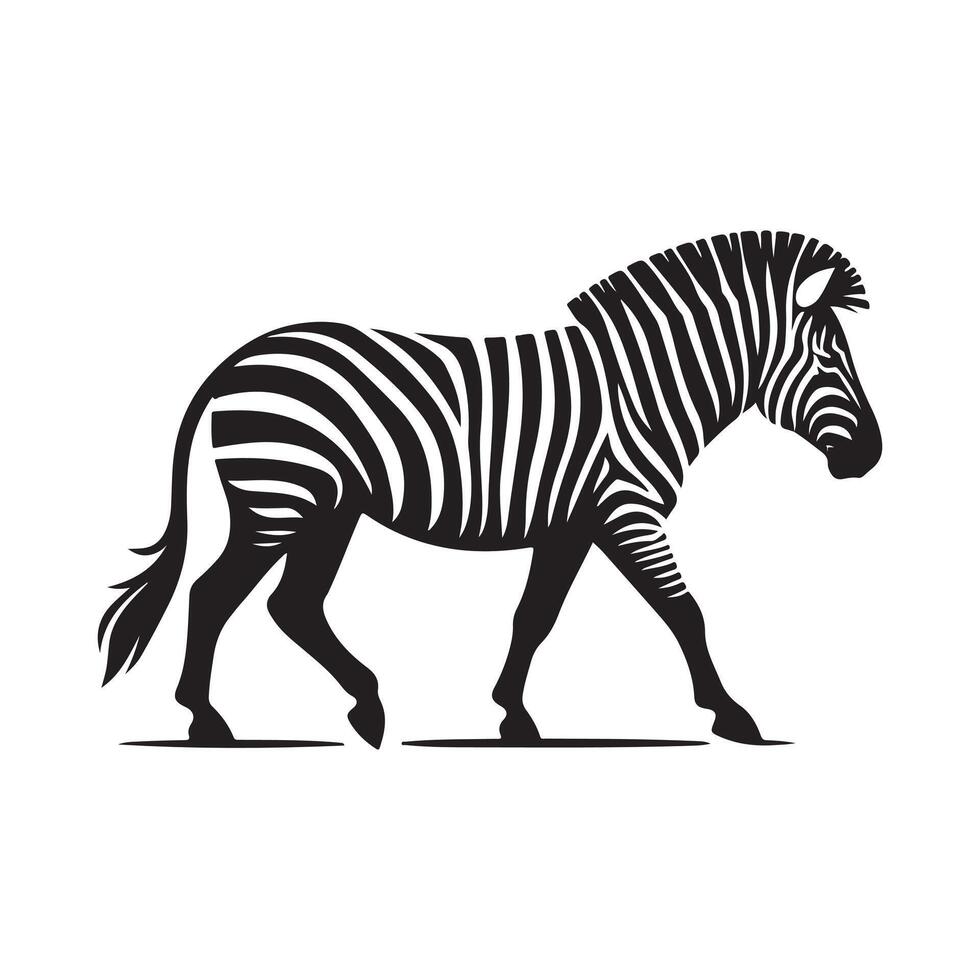 Versatile Zebra Silhouette Vectors for Digital and Print Marketing