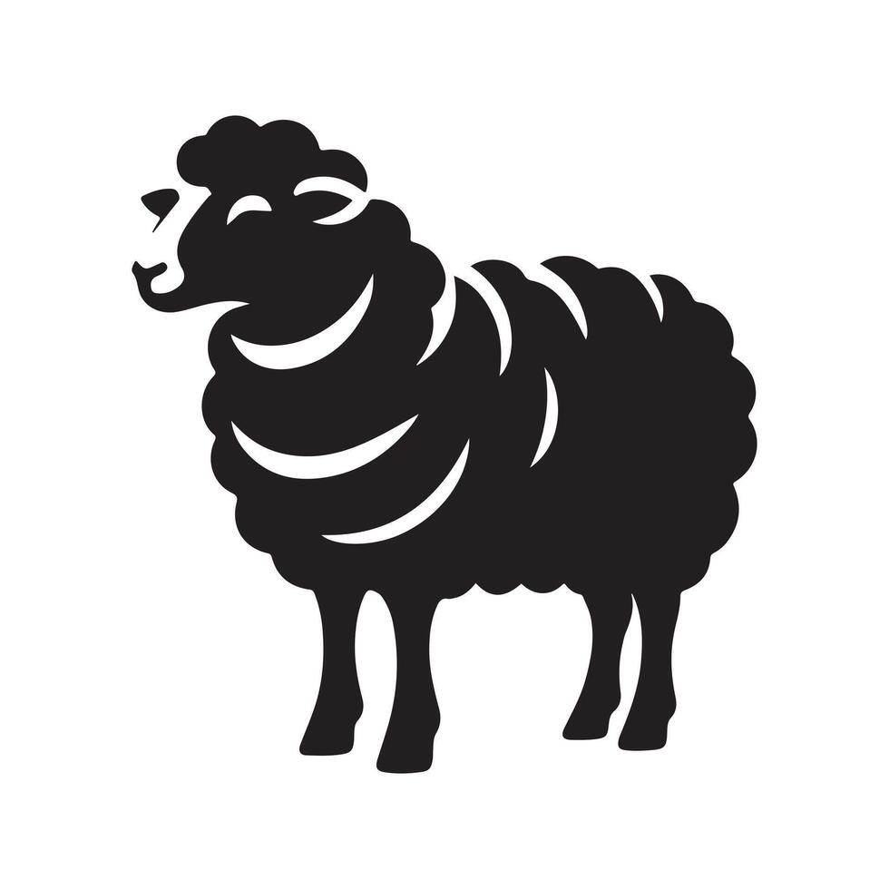 Stylized Sheep Silhouette Vectors for Art, Home Decor, and Crafts