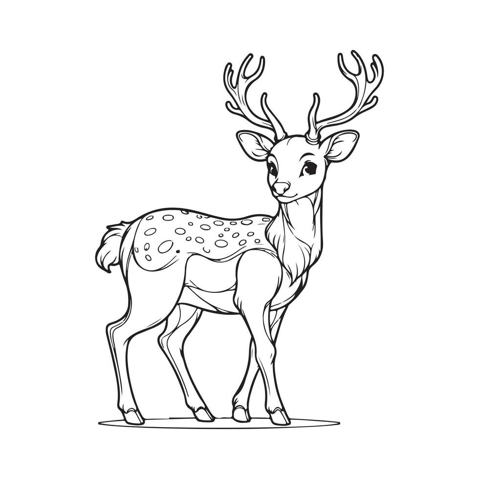 Download Versatile Deer Line Art Vectors for Design Professionals