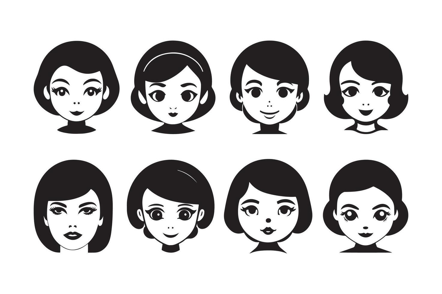 Girl Vectors Illustration for Art Prints and Creative Graphics