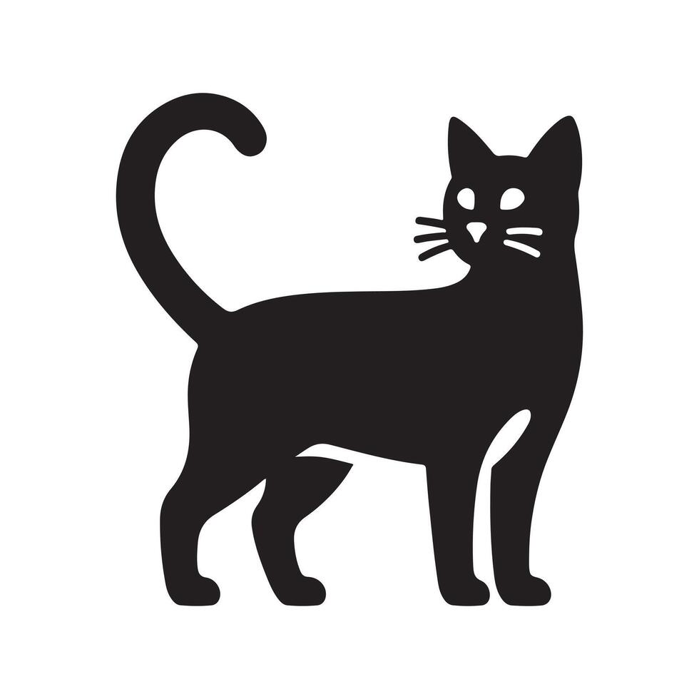High-Quality Cat Silhouette Vectors for Custom Graphic Design Work