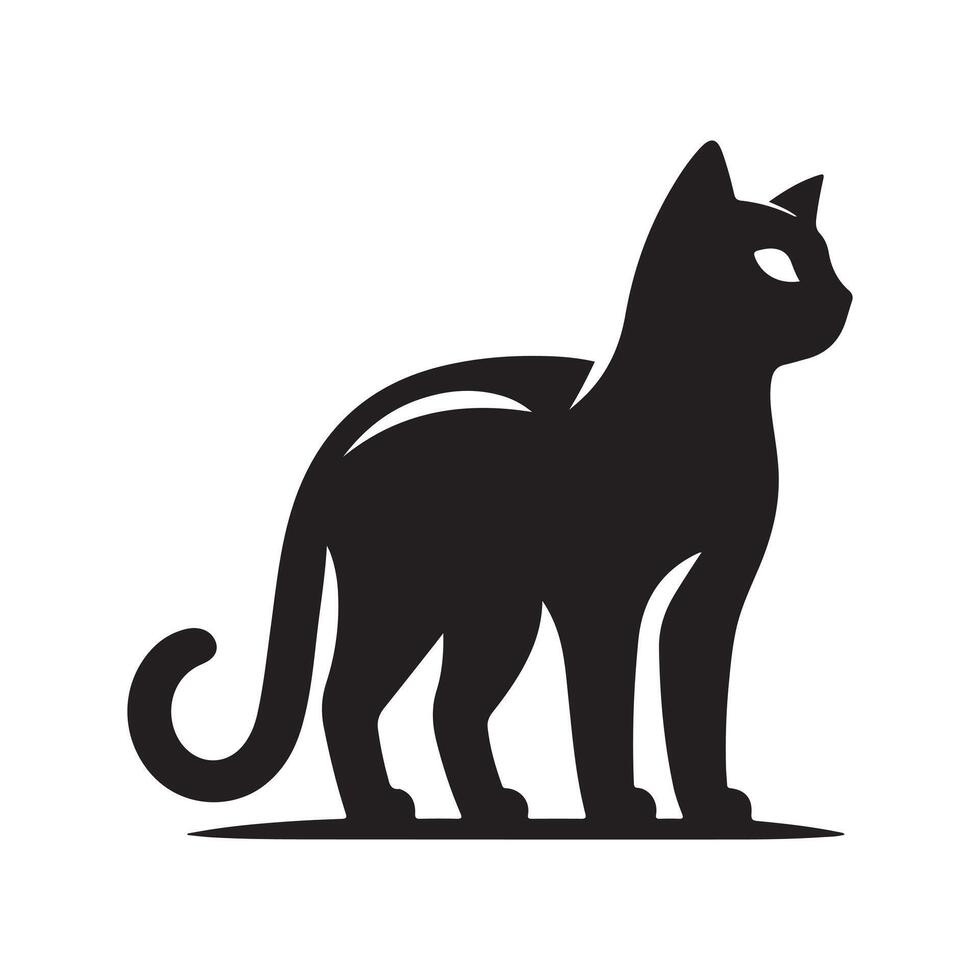 High-Quality Cat Silhouette Vectors for Graphic Design Professionals