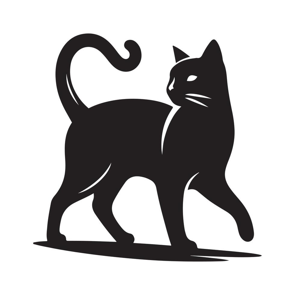 Download Cat Silhouette Vectors for Commercial Use and Personal Projects