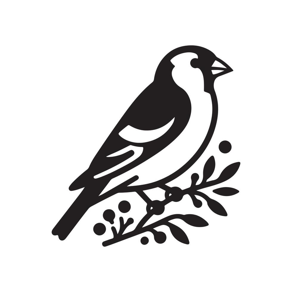 Goldfinch Silhouette Vectors for Wildlife-Themed Marketing Campaigns