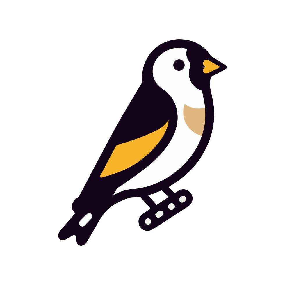 Goldfinch Silhouette Vectors for Logo and Icon Design Projects