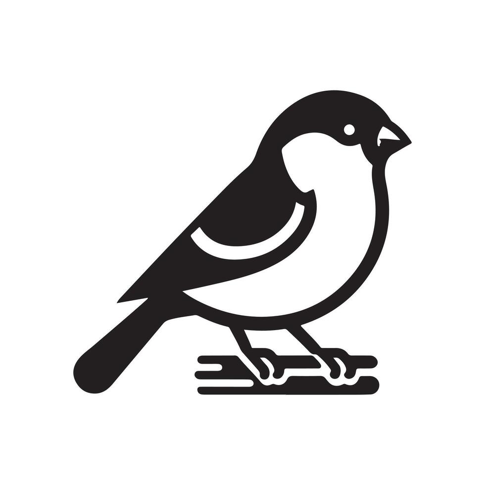 Elegant Bullfinch Silhouette Vectors for Nature-Inspired Design Projects
