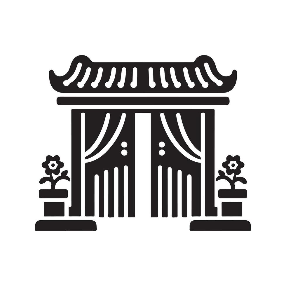 Sliding Gate Silhouette Vectors for Professional Architectural Projects