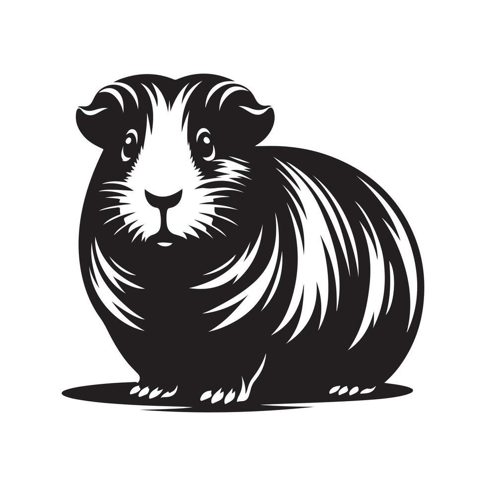 High-Quality Guinea Pig Silhouette Vectors for Logos and Website Designs
