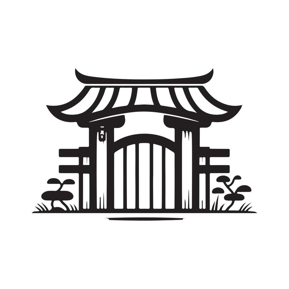 Sliding Gate Silhouette Vectors for Security, Privacy, and Outdoor Design