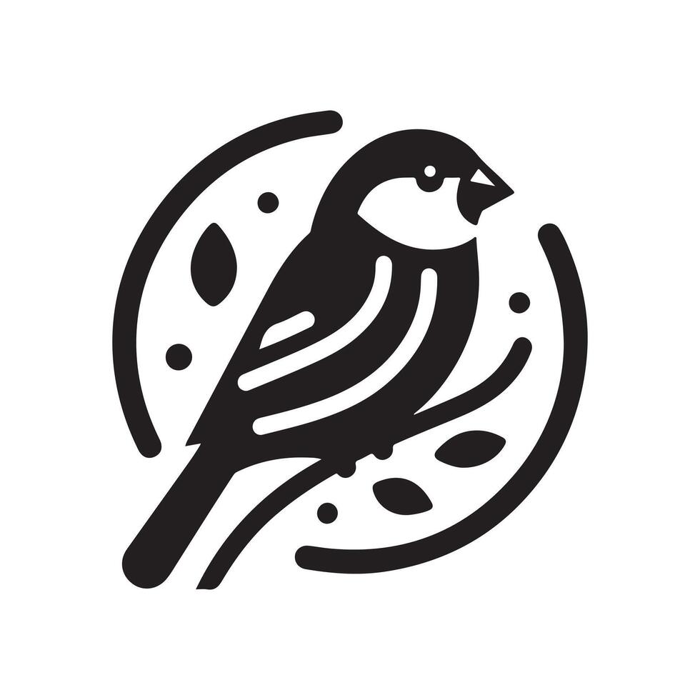 Bullfinch Silhouette Vectors Ideal for Nature and Forest-Themed Designs