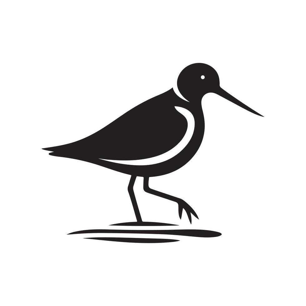 Download Sandpiper Silhouette Vectors for Posters, Banners, and Print Marketing